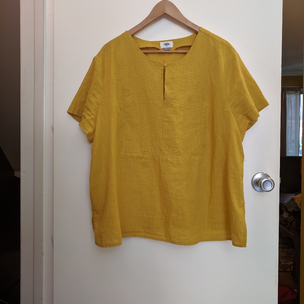 Boxy Mustard Yellow Top